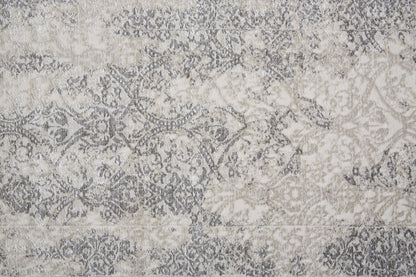 Prasad Modern Distressed - Ivory/Gray/Black Area Rug