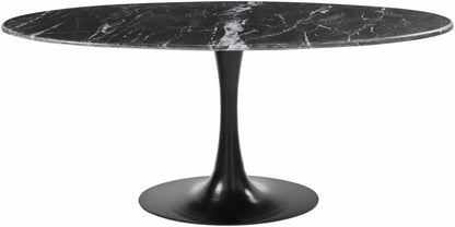 Riga Black Marble Dining Table