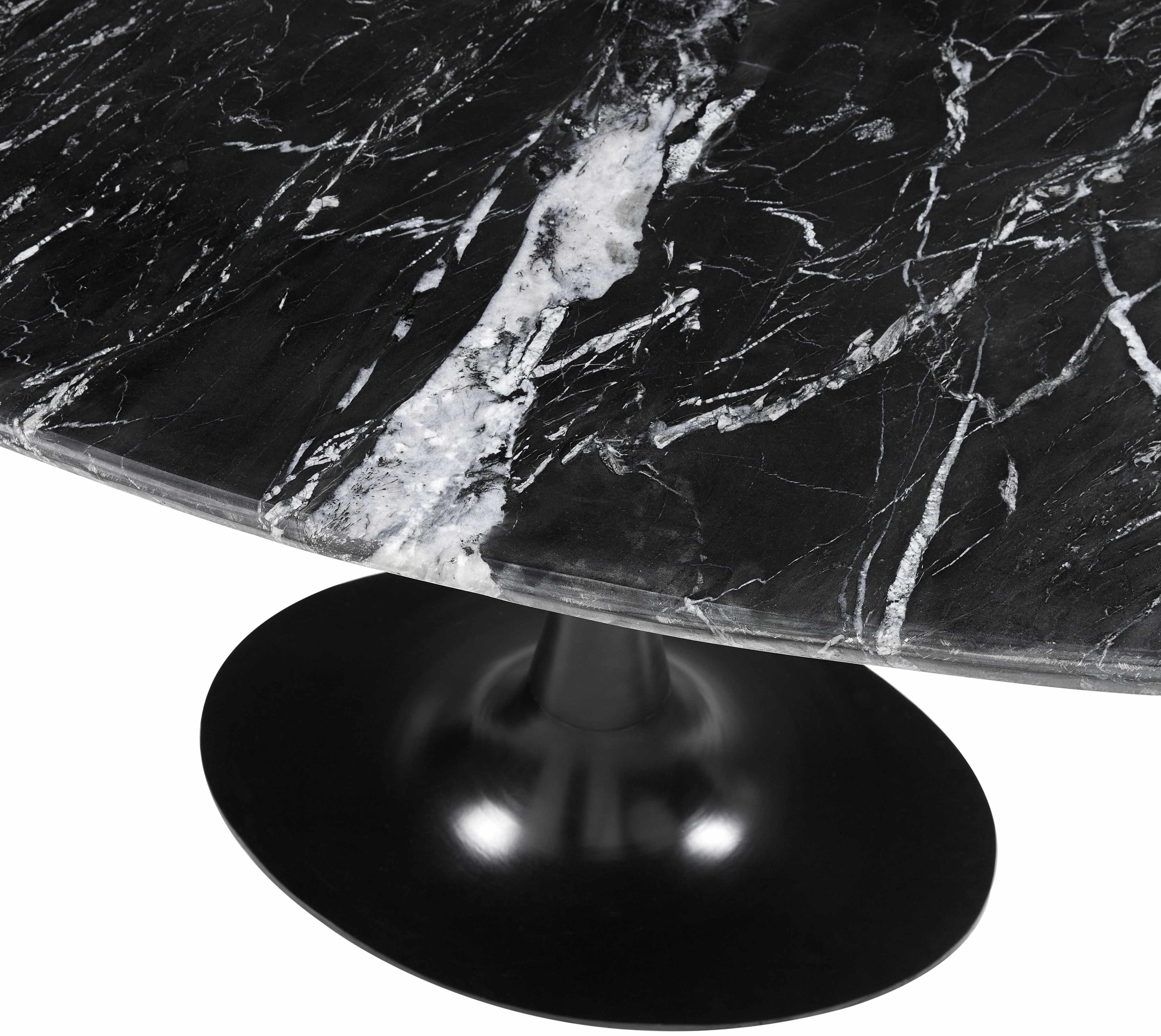 Riga Black Marble Dining Table