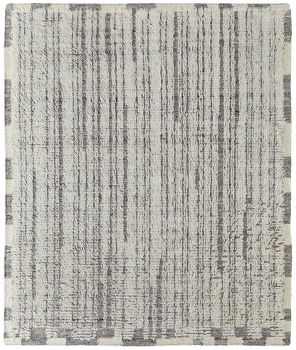 Ashby Transitional Stripes - Ivory/Gray Area Rug