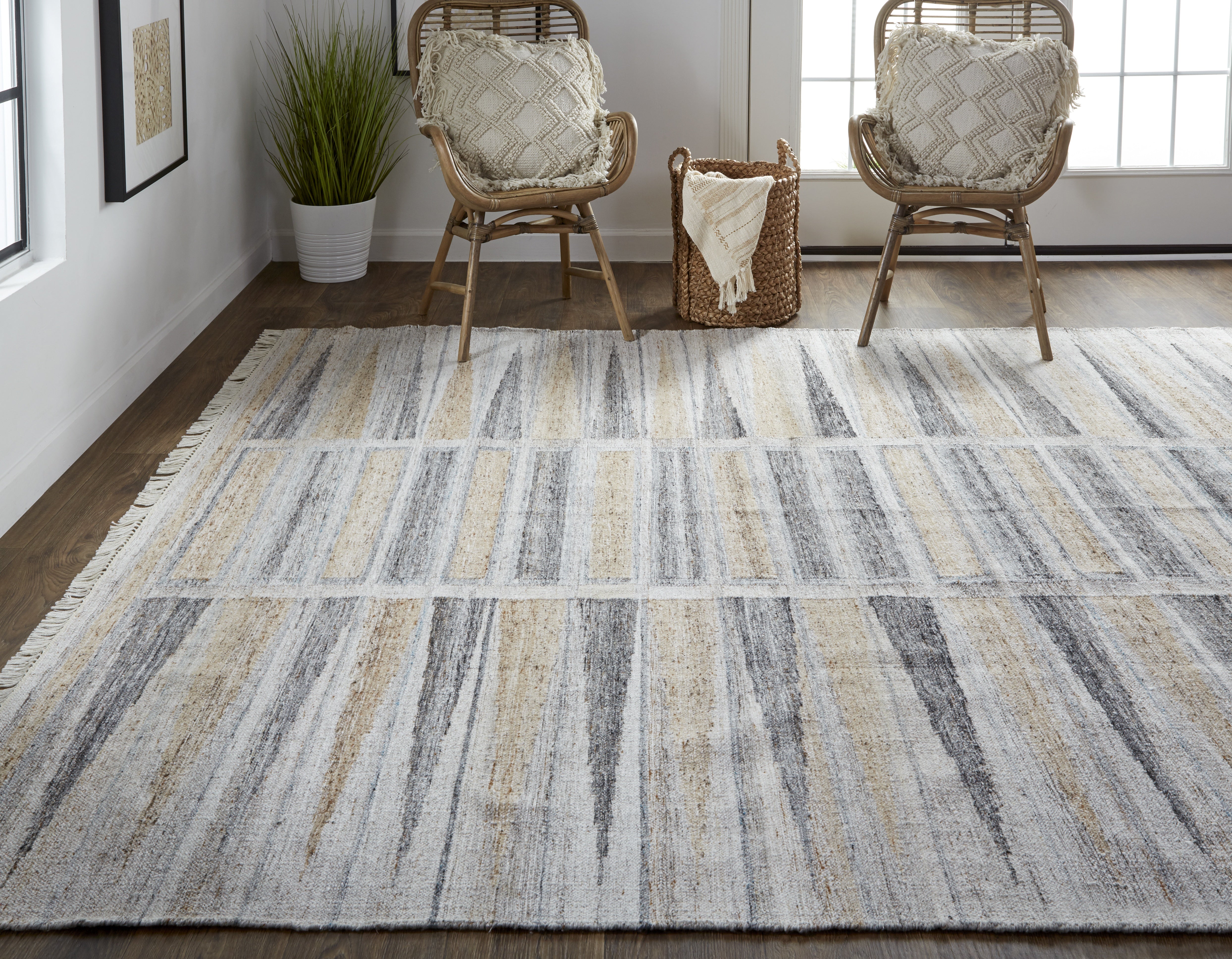 Beckett Transitional Moroccan - Tan/Gray/Taupe Area Rug