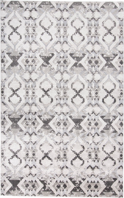 Prasad Modern Geometric - Ivory/Gray