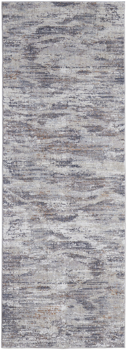 Lennon Transitional Abstract - Taupe/Tan/Orange Area Rug