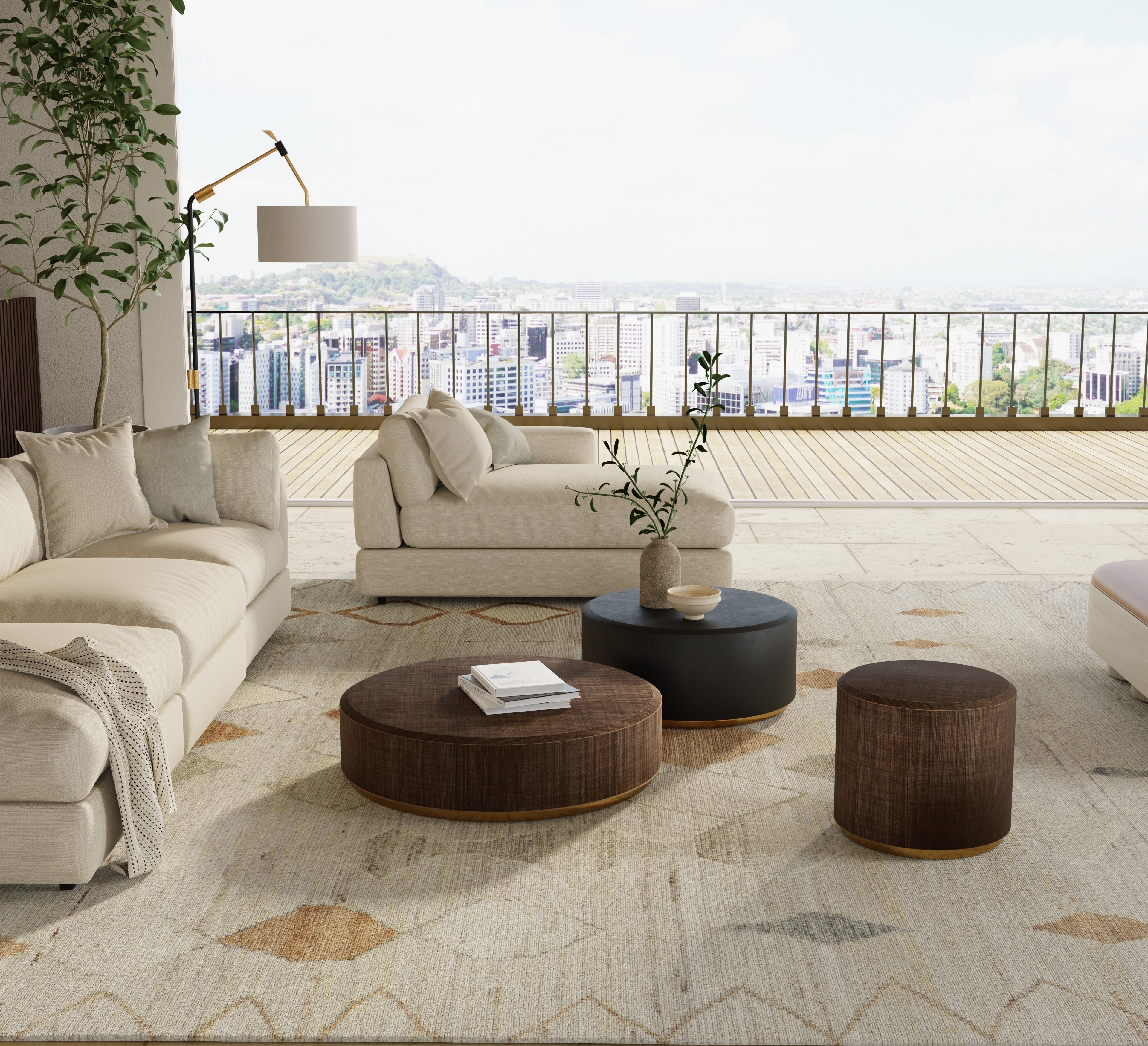 Kasbah Transitional Moroccan - Tan/Orange/Gray Area Rug