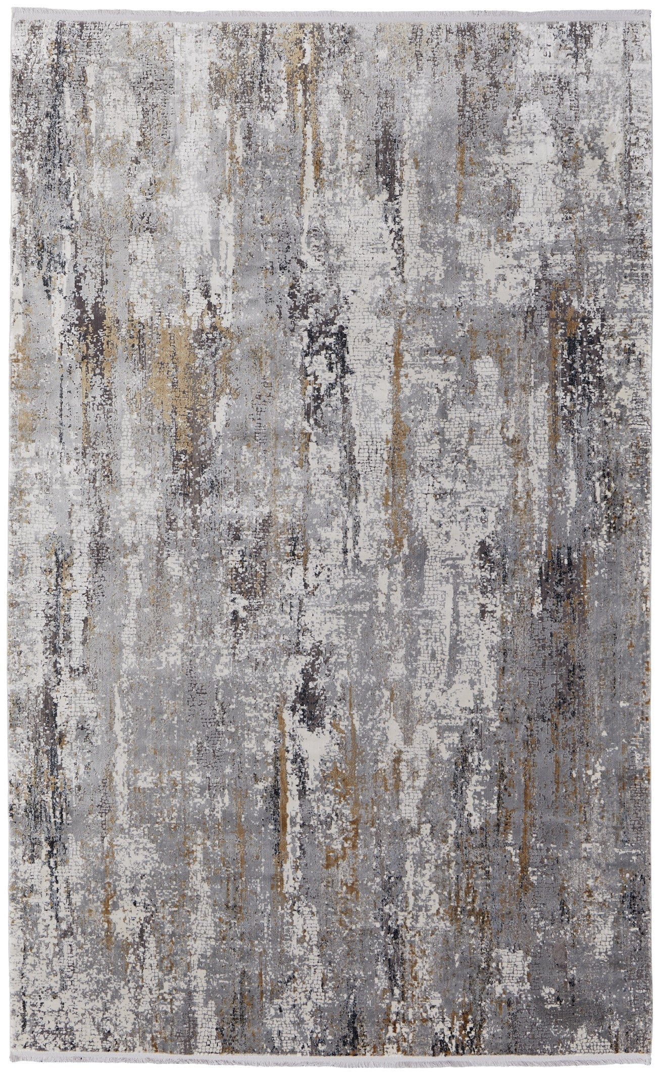 Cadiz Modern Abstract - Ivory/Gray/Gold Area Rug