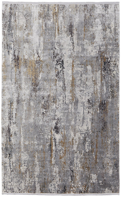 Cadiz Modern Abstract - Ivory/Gray/Gold Area Rug