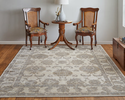 Celene Traditional Bordered - Tan/Ivory/Brown Area Rug
