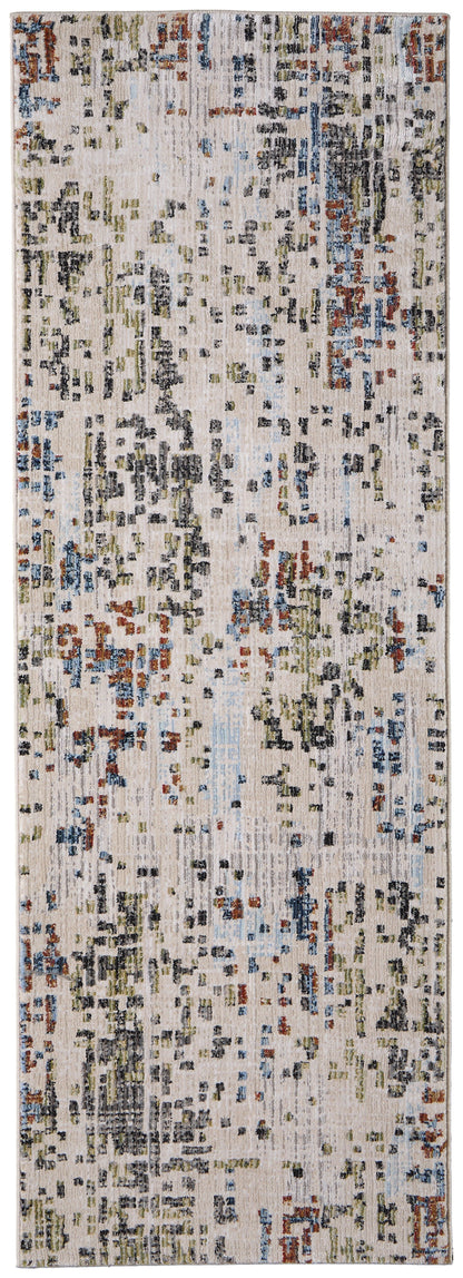 Sonora Modern Abstract - Ivory/Green/Blue Area Rug