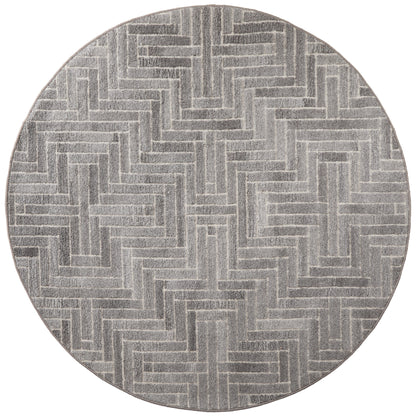 Asher Transitional Geometric - Taupe/Gray/Tan