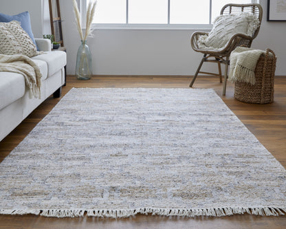 Beckett Transitional Trellis & Lattice - Tan/Gray/Ivory Area Rug