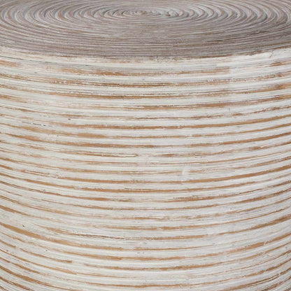 Manaus White End Table