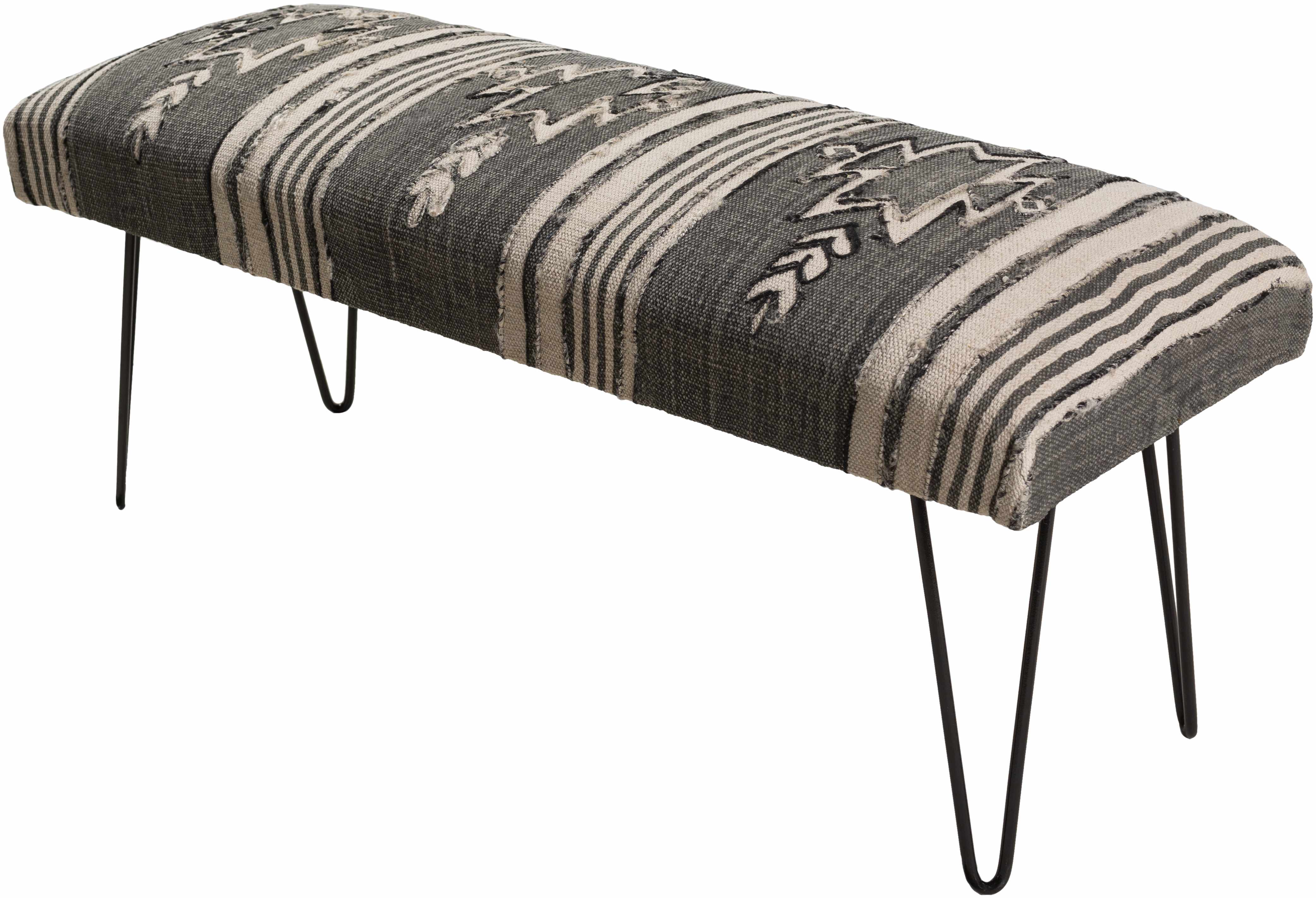 Kali Bohemian Gray Bench