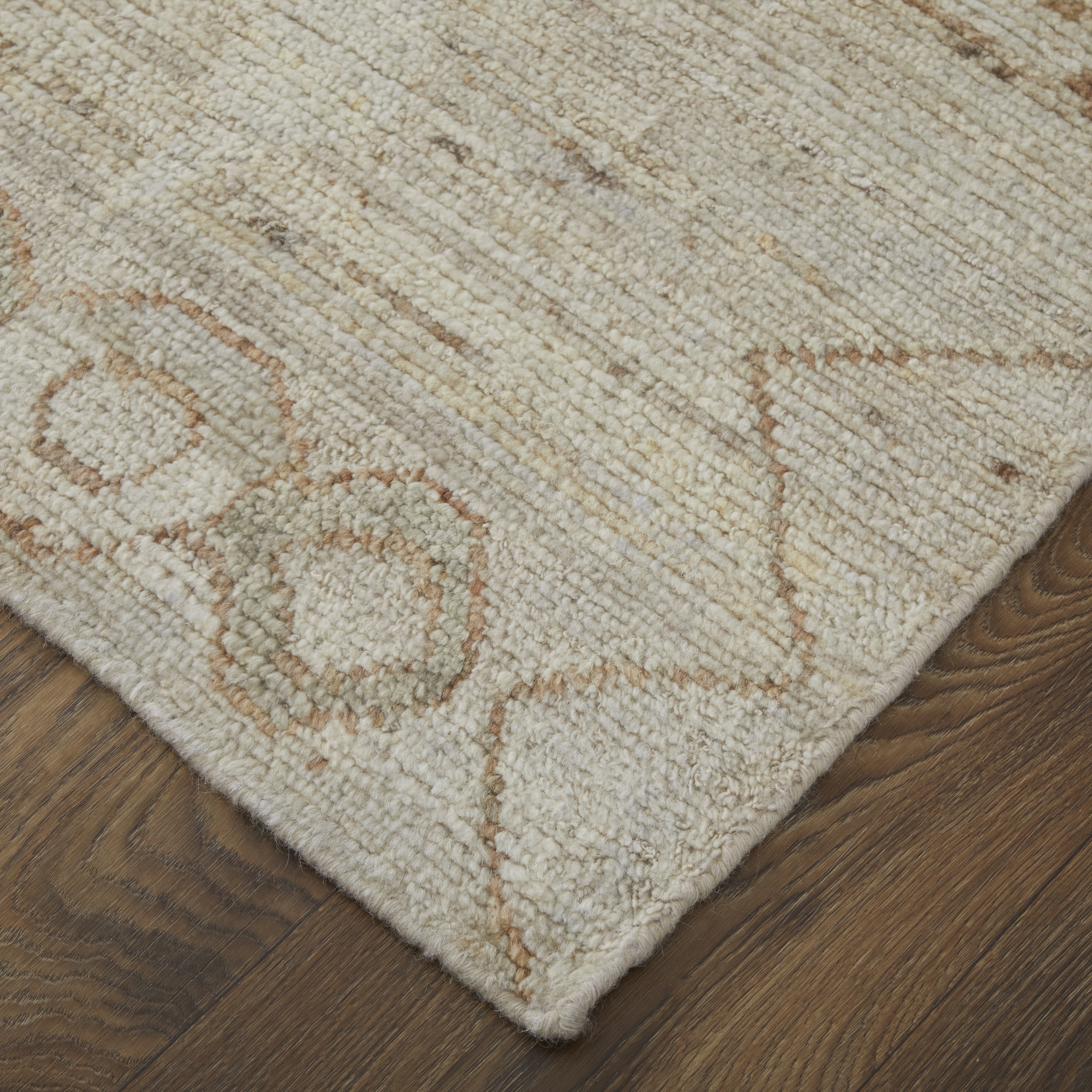 Kasbah Transitional Moroccan - Tan/Orange/Gray Area Rug