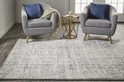 Waldor Modern Abstract - Ivory/Gray Area Rug