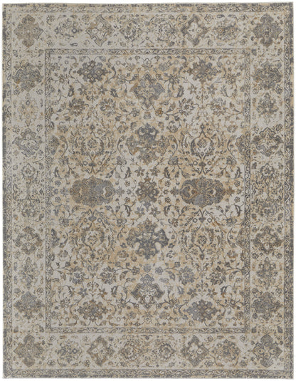 Celene Traditional Bordered - Ivory/Tan/Gray Area Rug