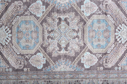 Percy Transitional Medallion - Gray/Taupe/Blue Area Rug