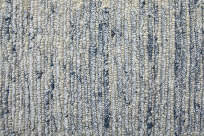 Brighton Modern Abstract - Ivory/Blue/Silver Area Rug