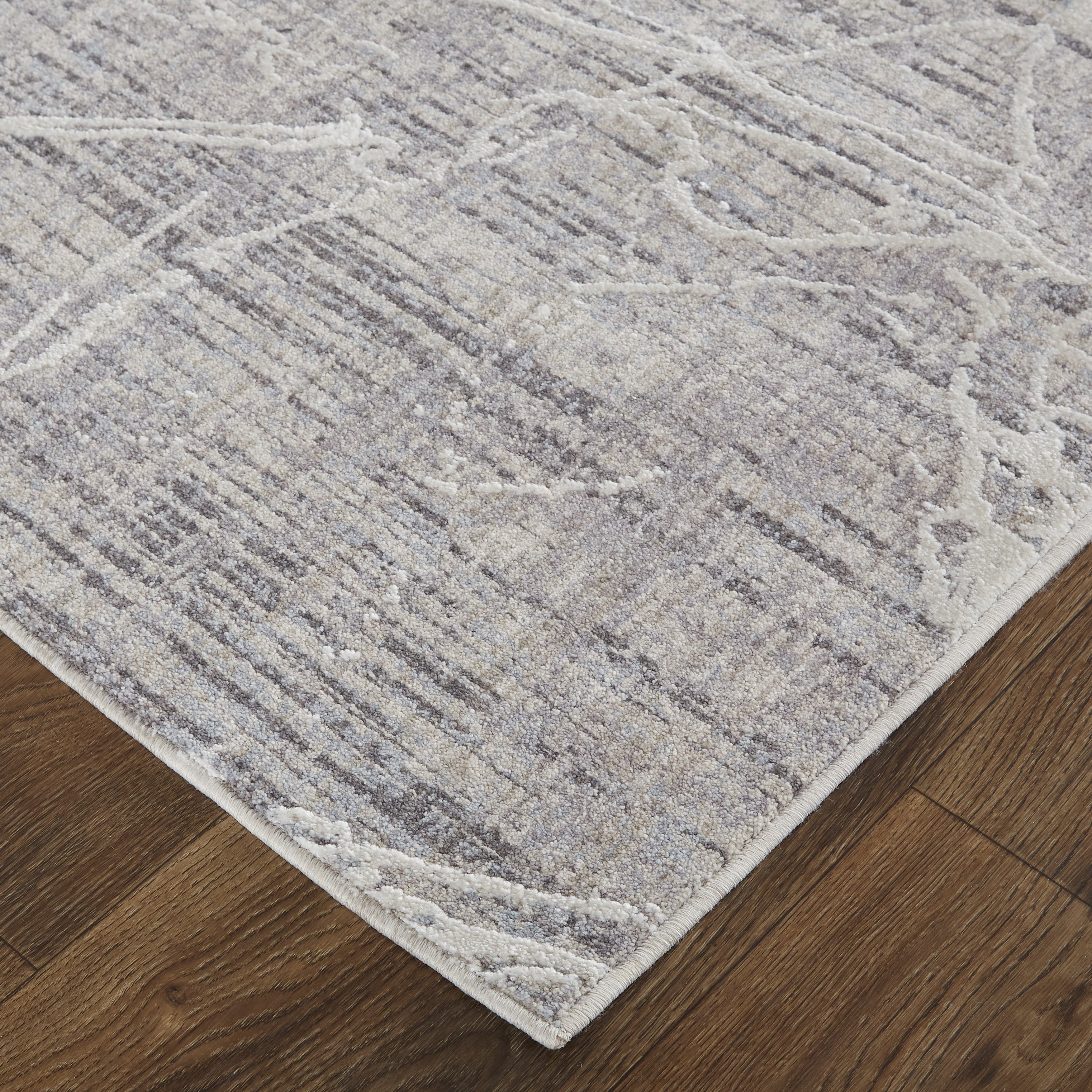 Lennon Transitional Abstract - Taupe/Gray Area Rug