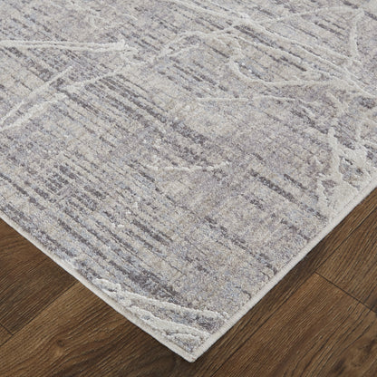 Lennon Transitional Abstract - Taupe/Gray Area Rug