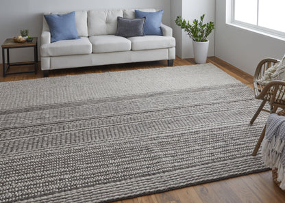 Hamden Modern Stripes - Ivory/Brown