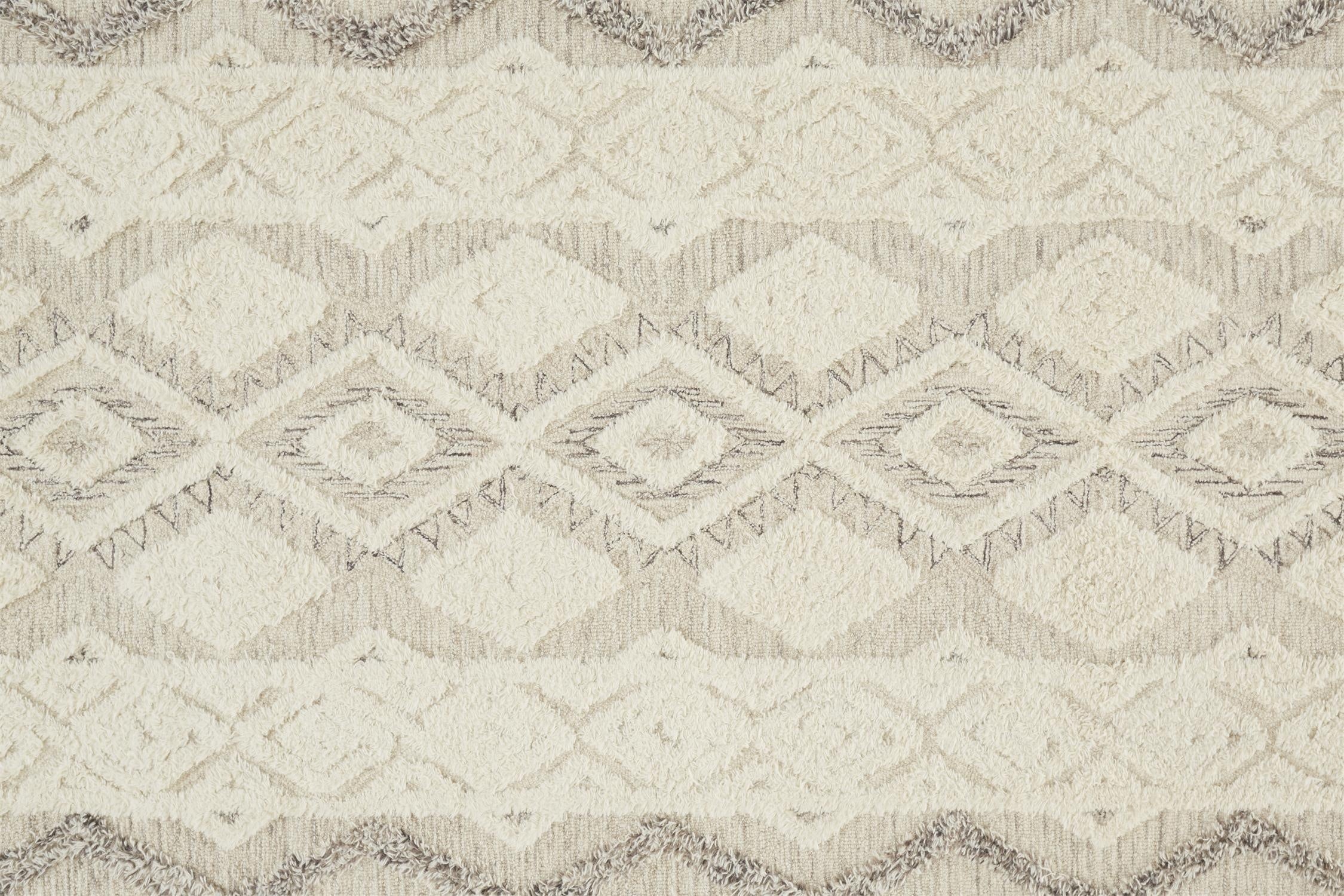 Anica Transitional Geometric - Ivory/Taupe/Gray Area Rug