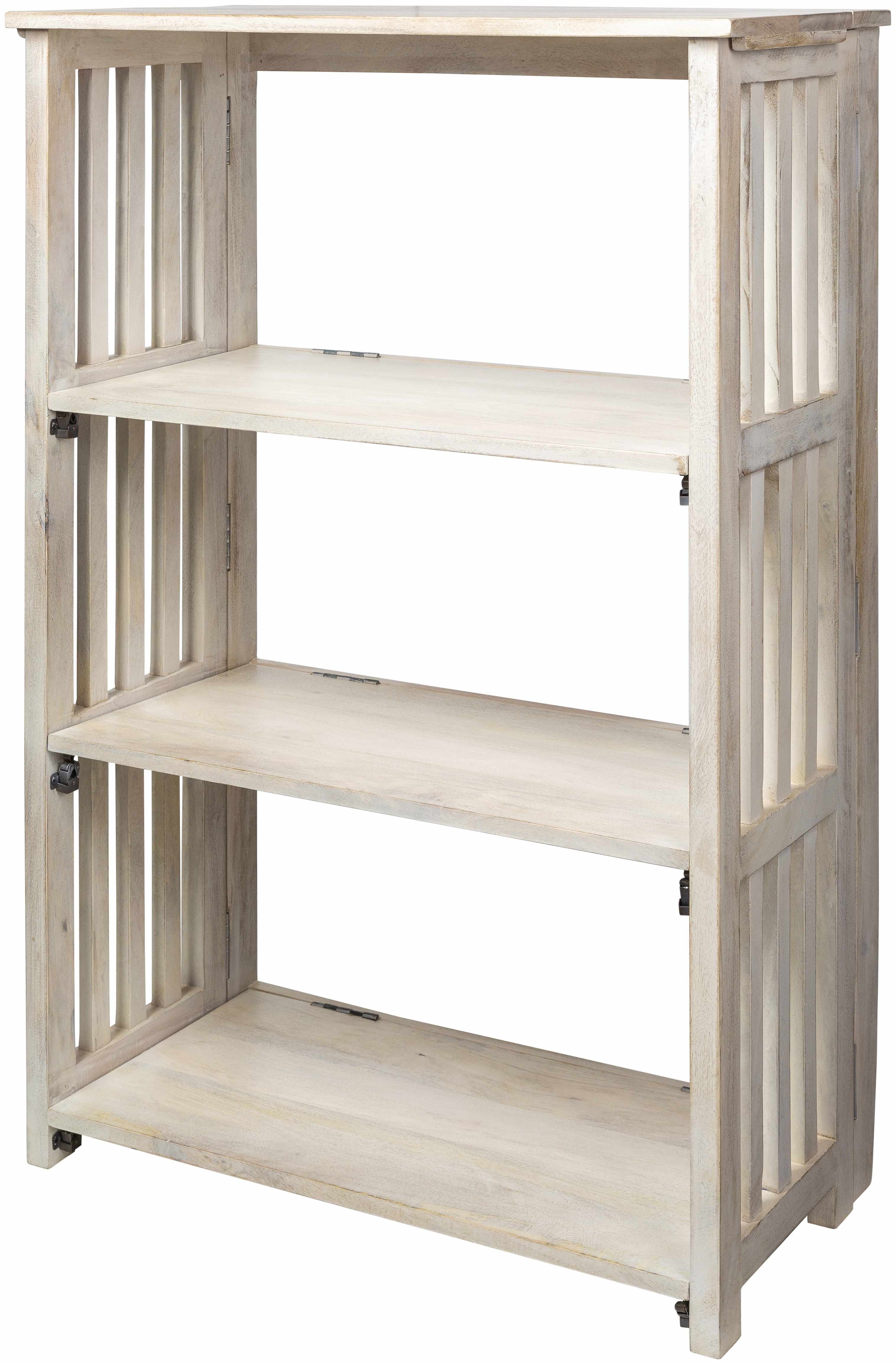 White Mango Wood Traditional Bookcase
