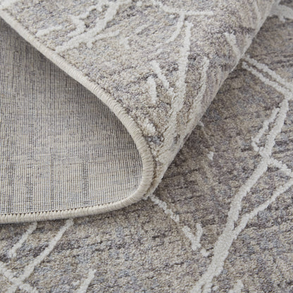 Lennon Transitional Abstract - Taupe/Gray Area Rug