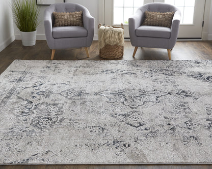 Macklaine Transitional Distressed - Silver