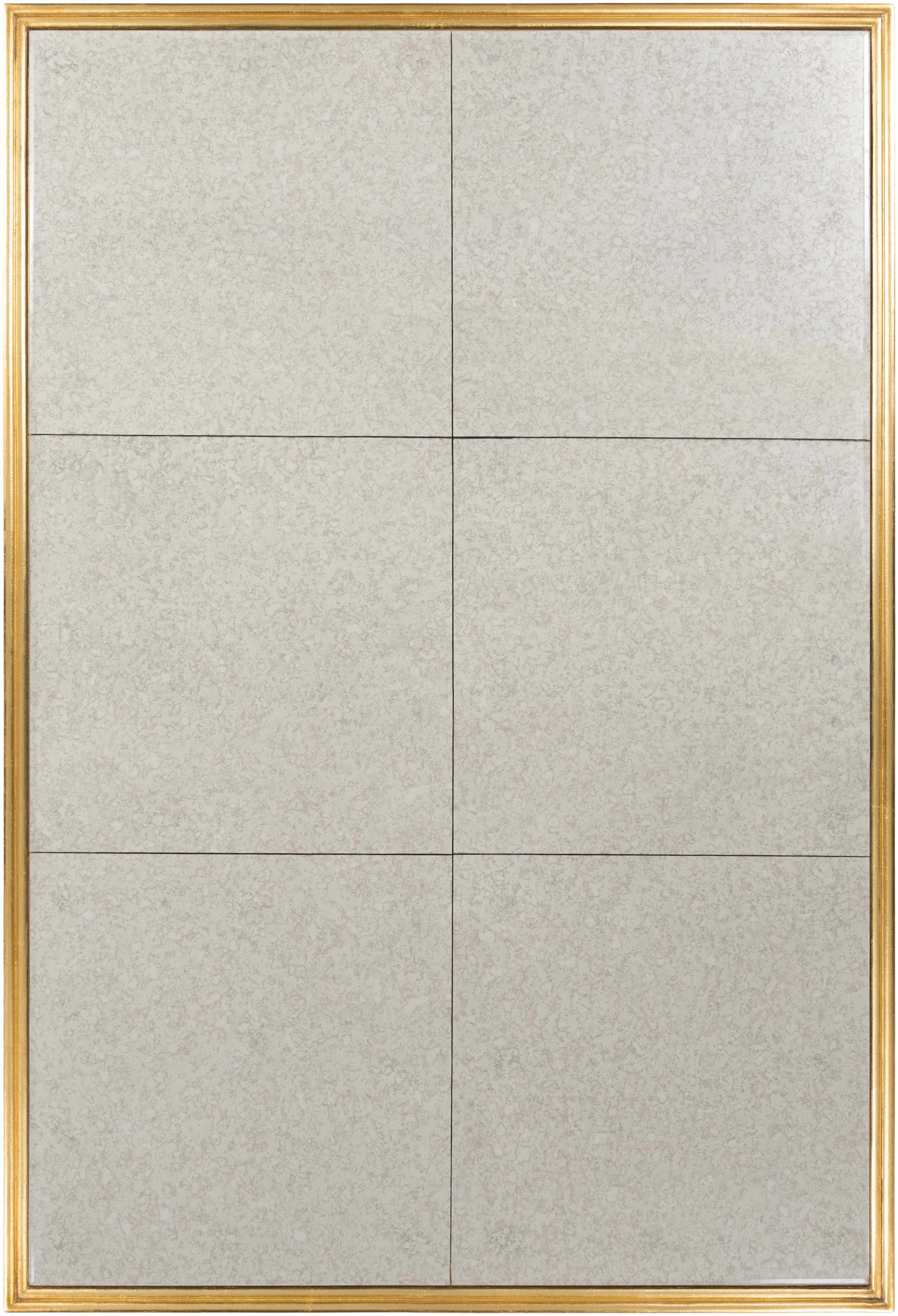 Sophisticated Antique Beveled Gold Mirror