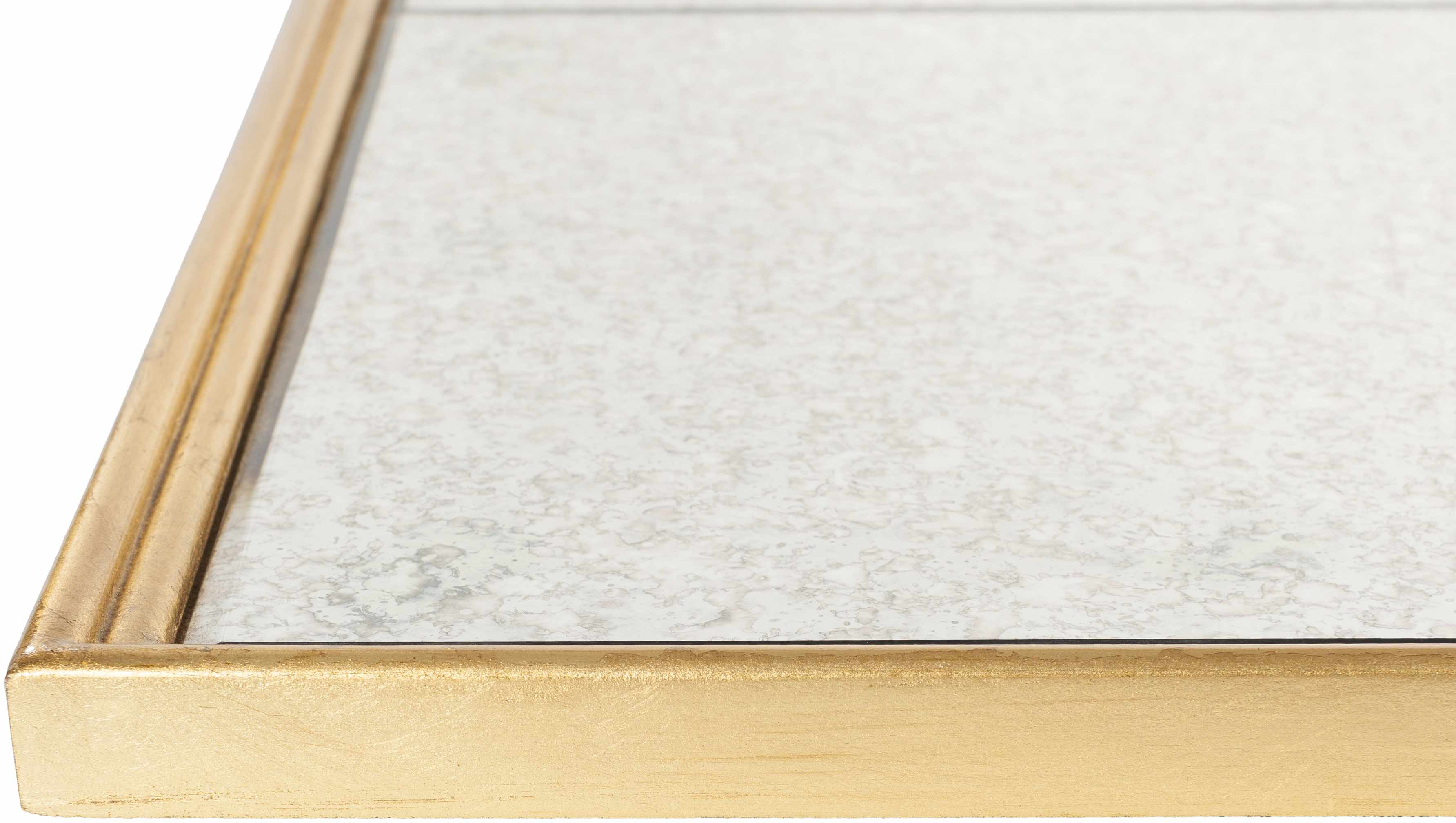 Sophisticated Antique Beveled Gold Mirror