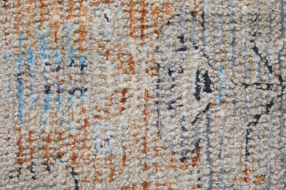 Caldwell Transitional Medallion - Ivory/Blue/Orange Area Rug