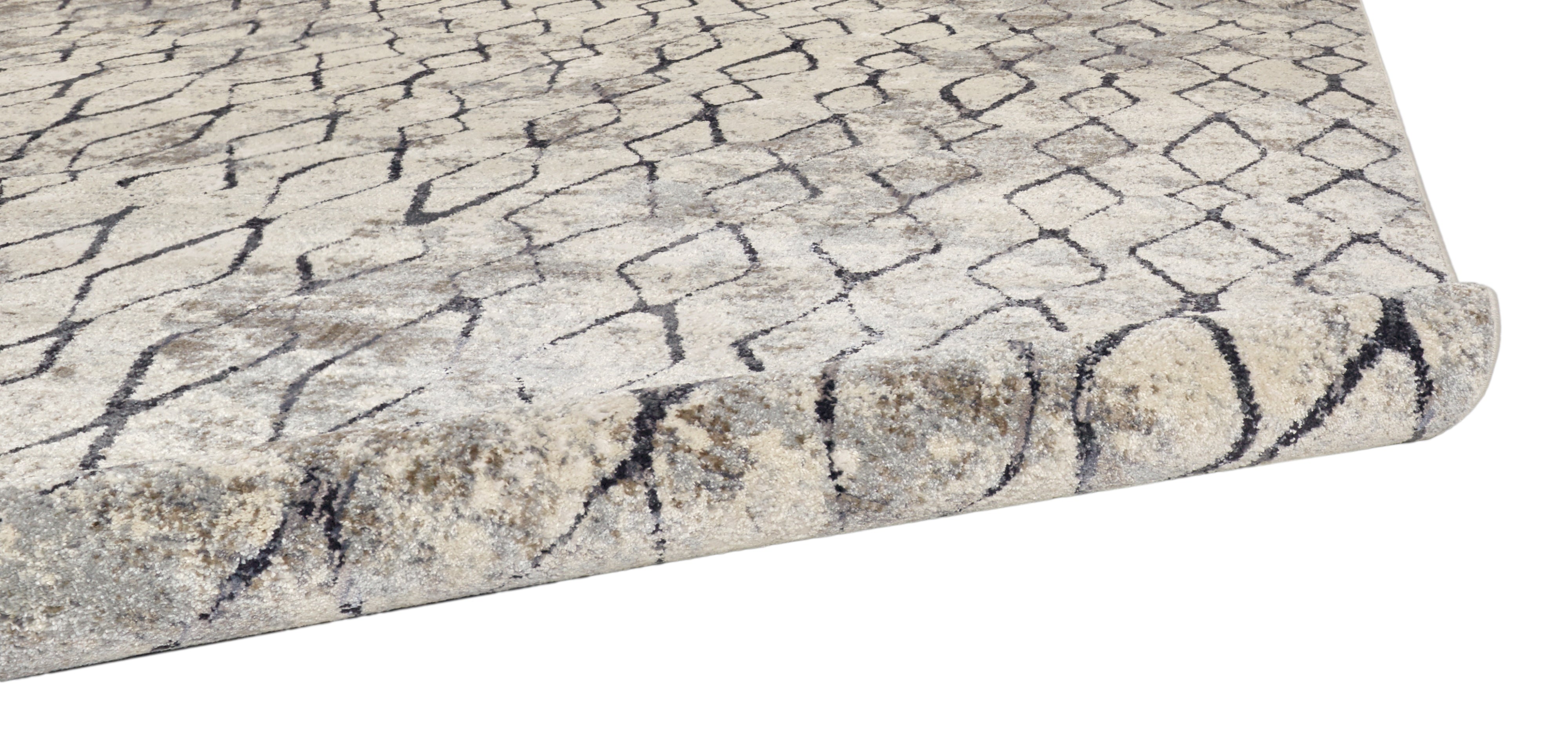 Kano Transitional Diamond - Ivory/Gray/Taupe Area Rug
