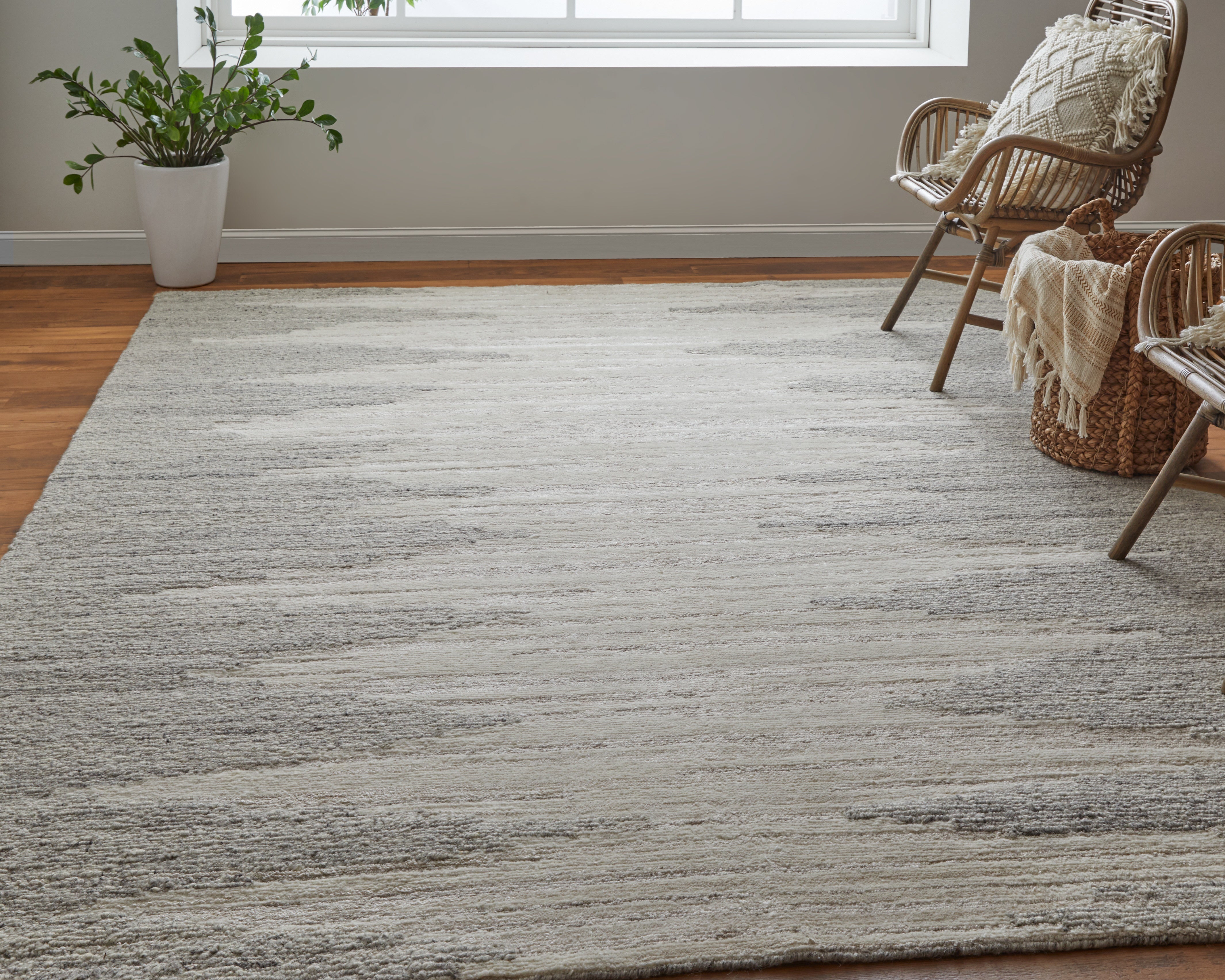 Navaro Modern Gradient & Ombre - Ivory/Tan Area Rug