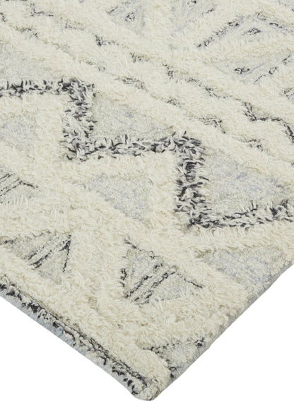 Anica Transitional Geometric - Ivory/Black Area Rug