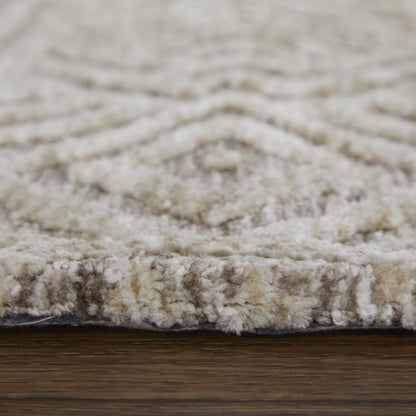 Colton Modern Geometric - Tan/Ivory/Brown Area Rug