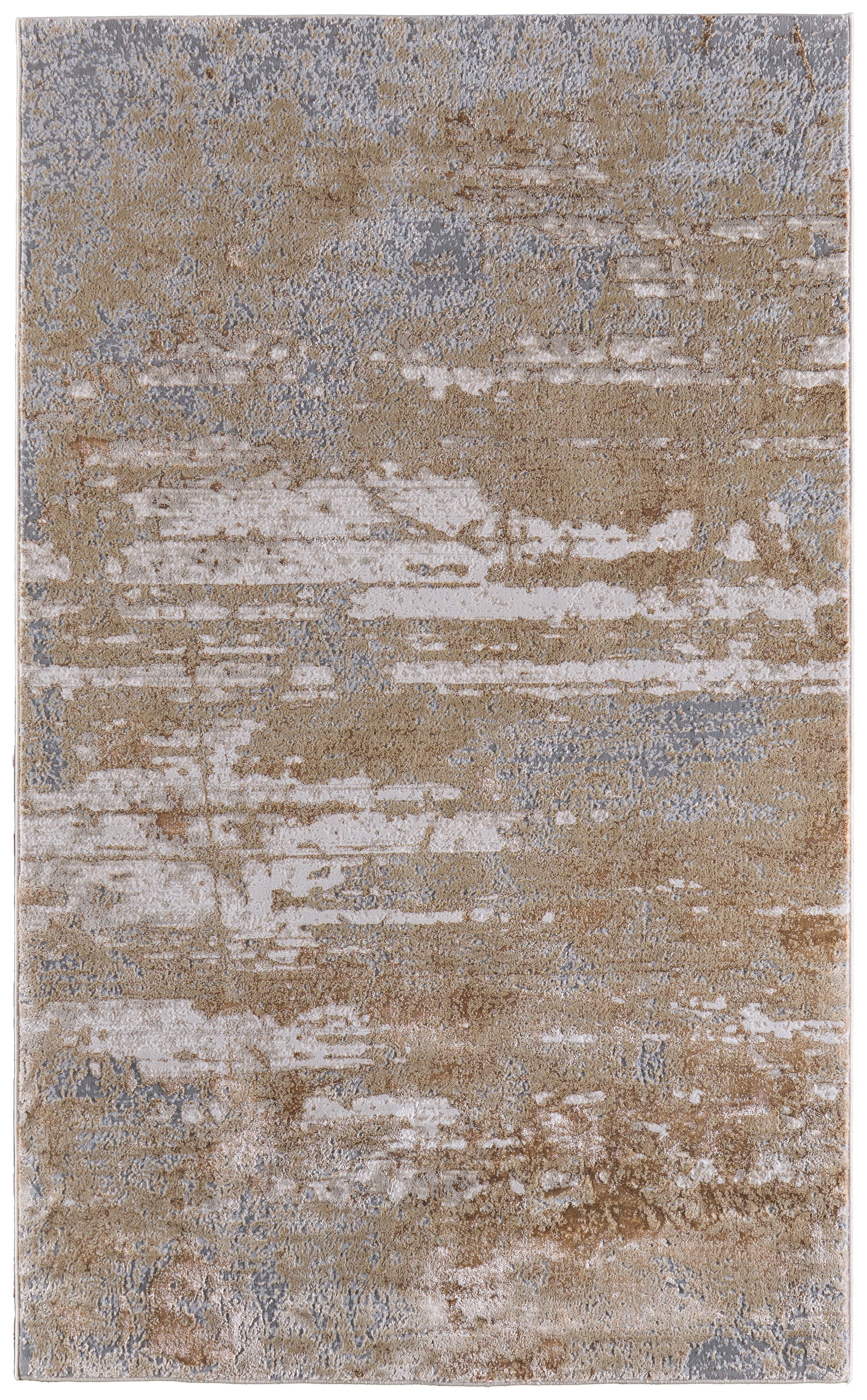 Aura Modern Abstract - Ivory/Gold/Gray Area Rug