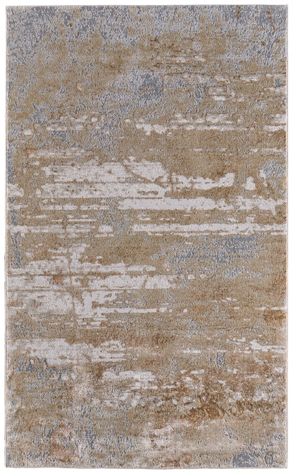 Aura Modern Abstract - Ivory/Gold/Gray Area Rug