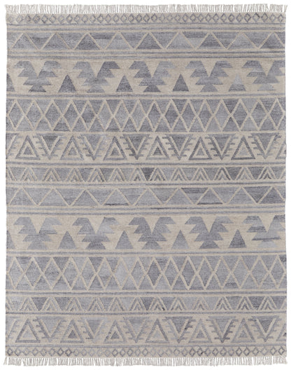 Savona Transitional Southwestern - Ivory/Gray/Blue