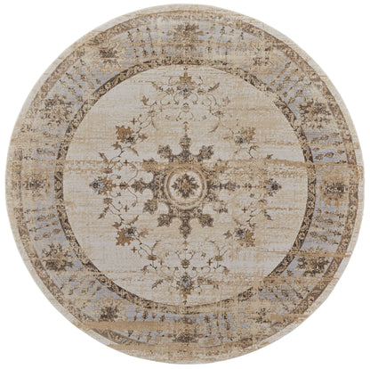 Celene Traditional Bordered - Tan/Brown/Gray Area Rug