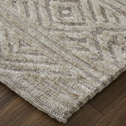 Colton Modern Geometric - Tan/Ivory/Brown Area Rug