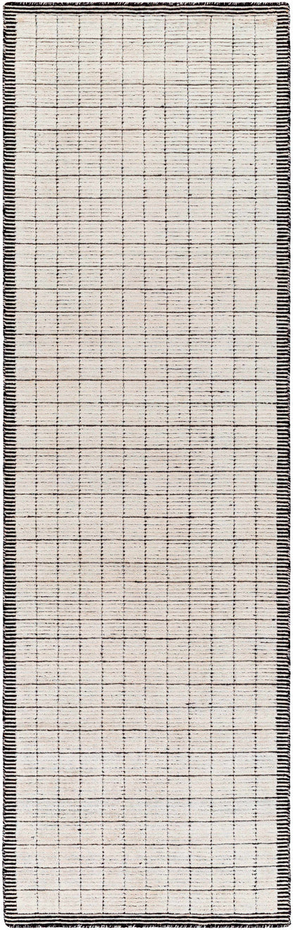 Hand Loomed Idyllic Light Gray Wool & Viscose Area Rug