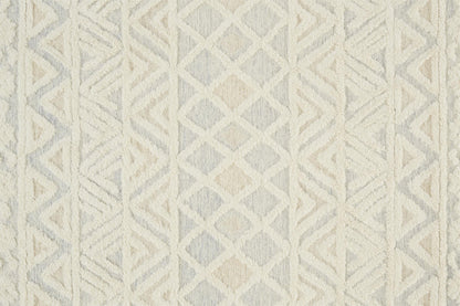 Anica Traditional Geometric - Ivory/Blue/Tan Area Rug