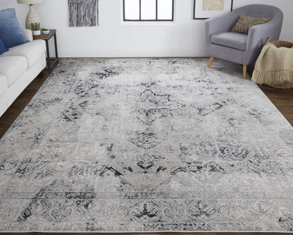 Macklaine Transitional Distressed - Silver