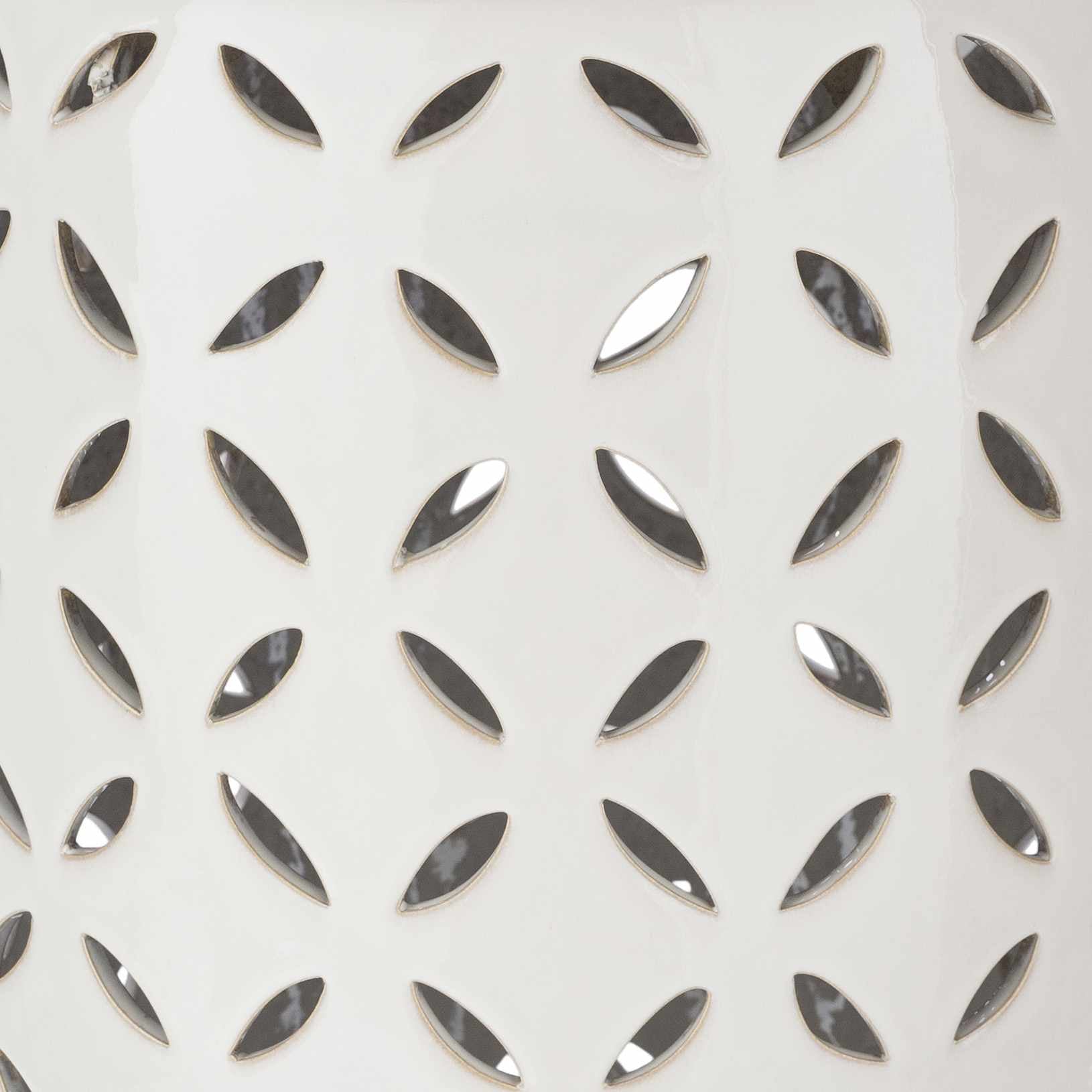 Kiel White Ceramic Stool Table