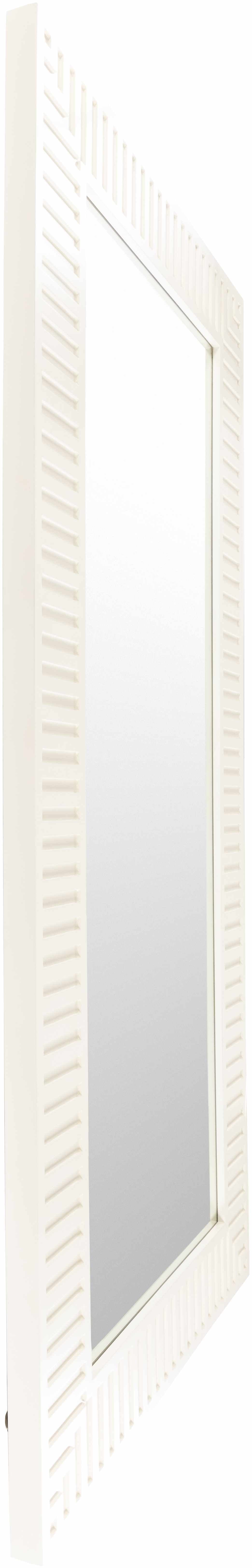 Elegant Chic White Floor Mirror