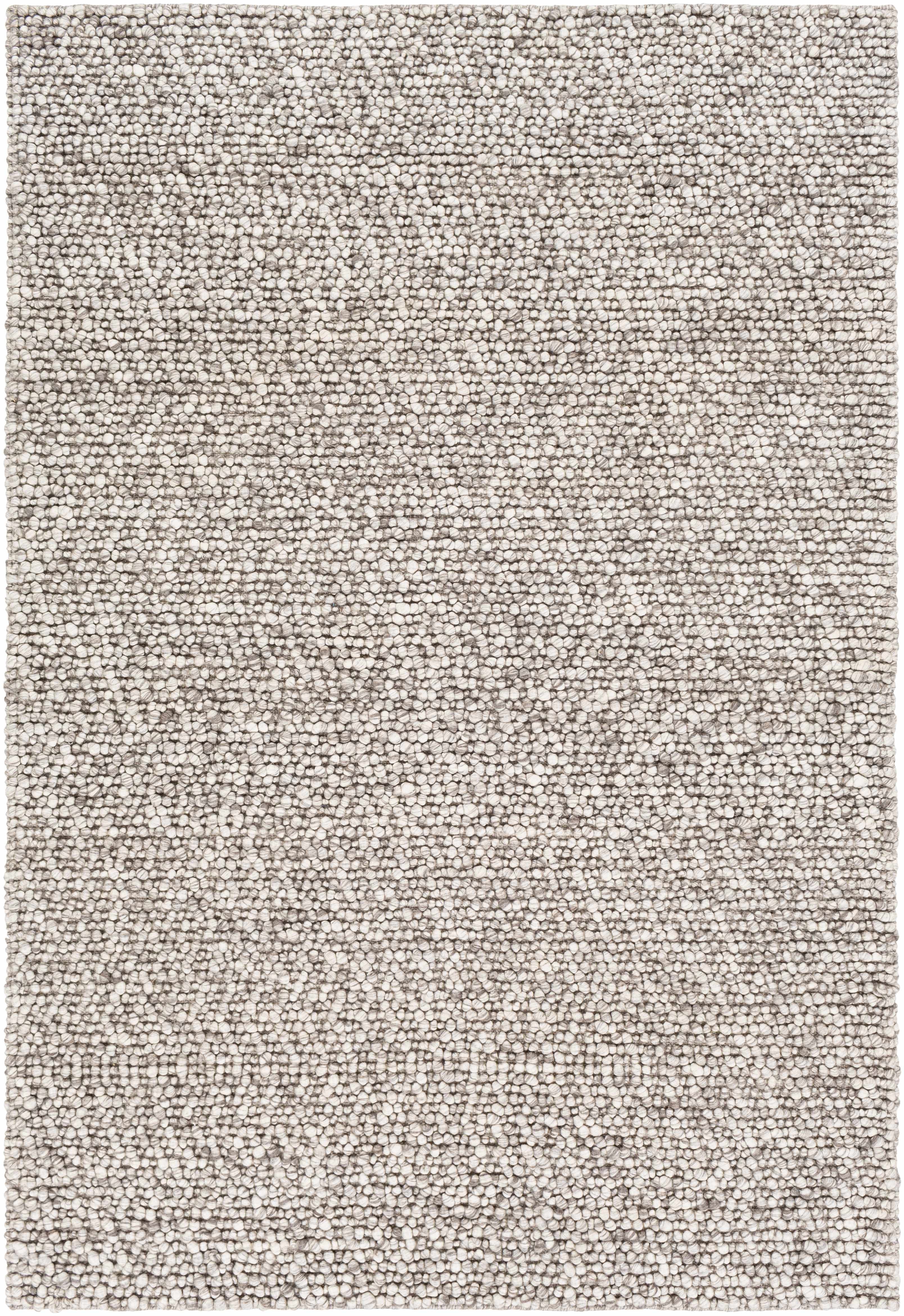Charcoal Handwoven Wool & Viscose Area Rug
