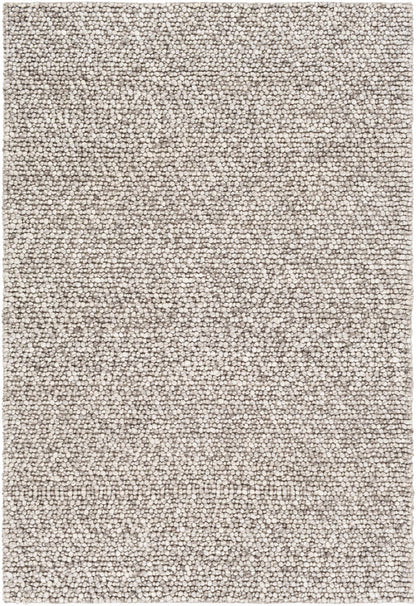 Charcoal Handwoven Wool & Viscose Area Rug
