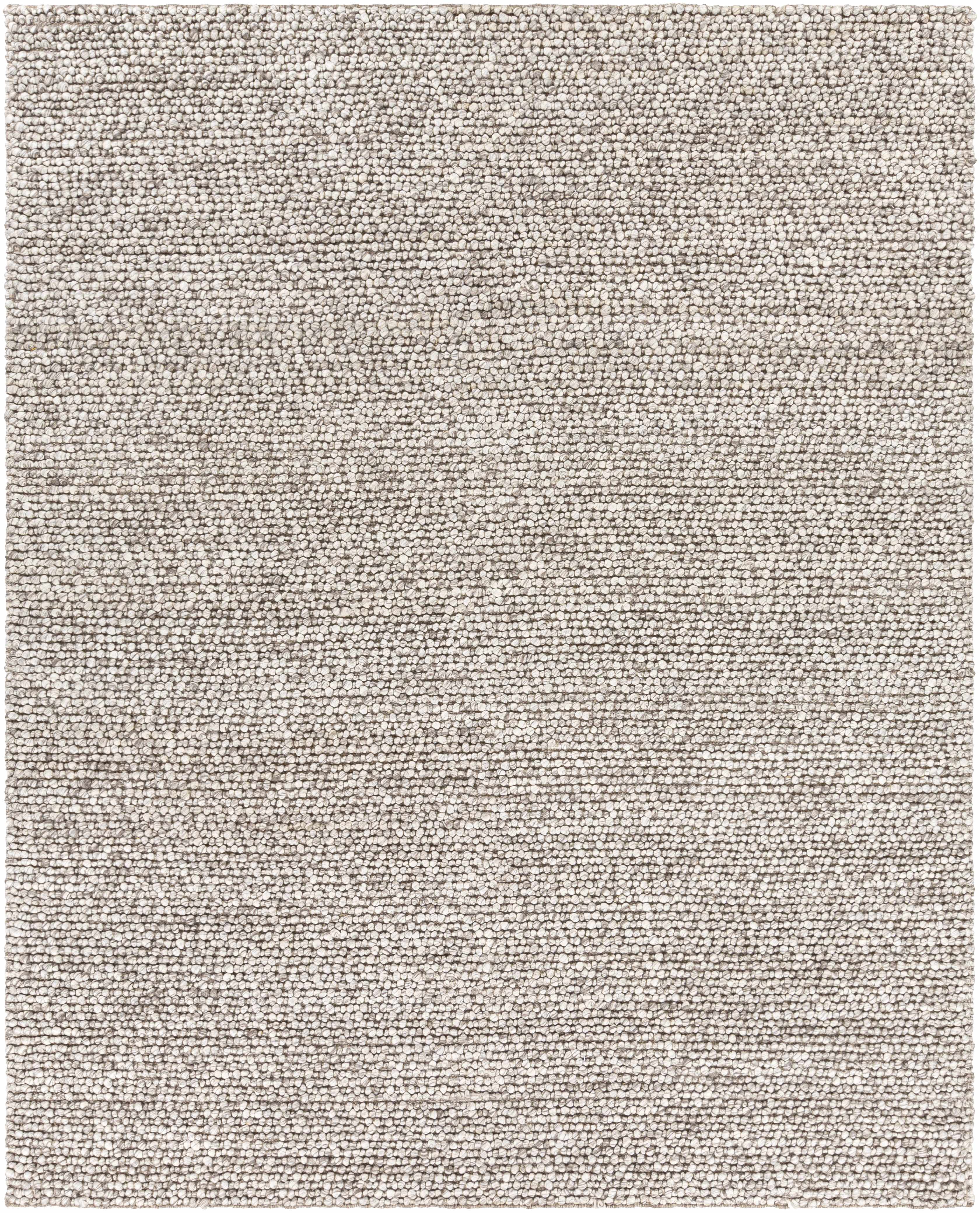 Charcoal Handwoven Wool & Viscose Area Rug