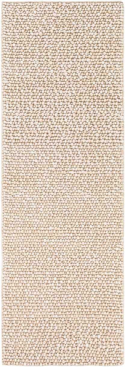 Beige Handwoven Wool & Viscose Timeless Area Rug