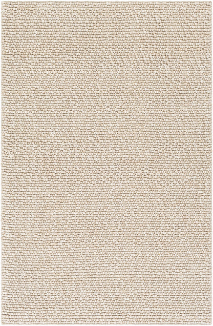 Beige Handwoven Wool & Viscose Timeless Area Rug